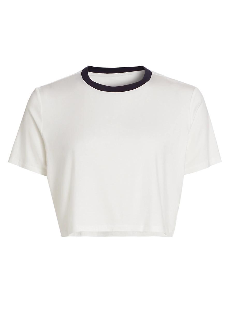 Womens Djuana Ringer Crop T-Shirt Product Image