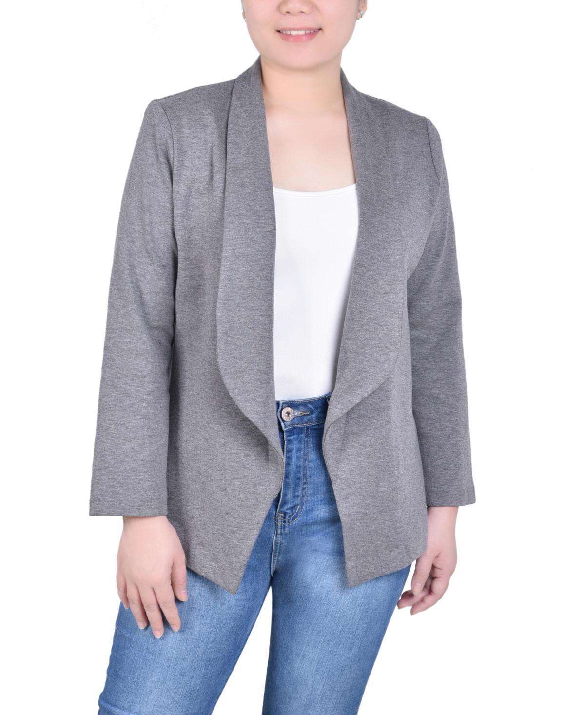 Ny Collection Petite Long Sleeve Ponte Jacket Product Image