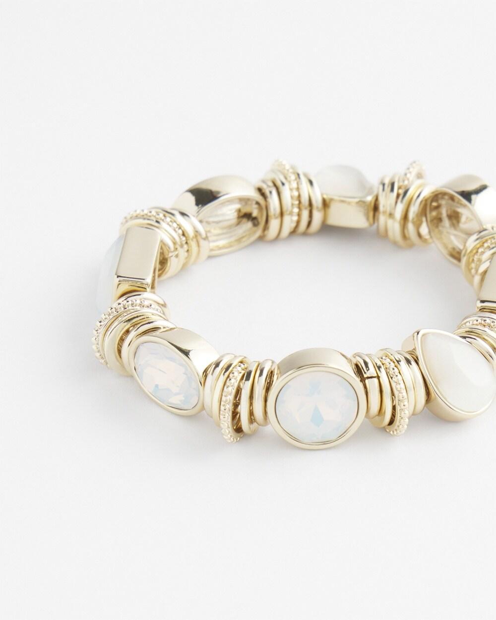 Faux Opal Stretch Bracelet   Chico's - Blue - Women Product Image
