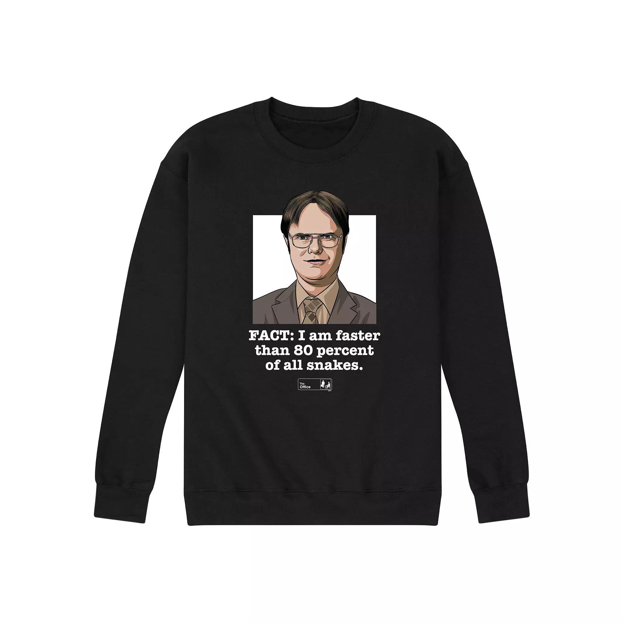 Mens The Office Dwight Fact Faster Graphic Tee Blue Product Image