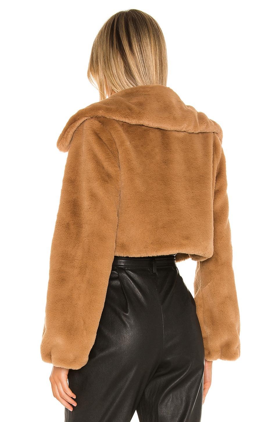 Cleobella Cropped Faux Fur Jacket Camila Coelho Product Image