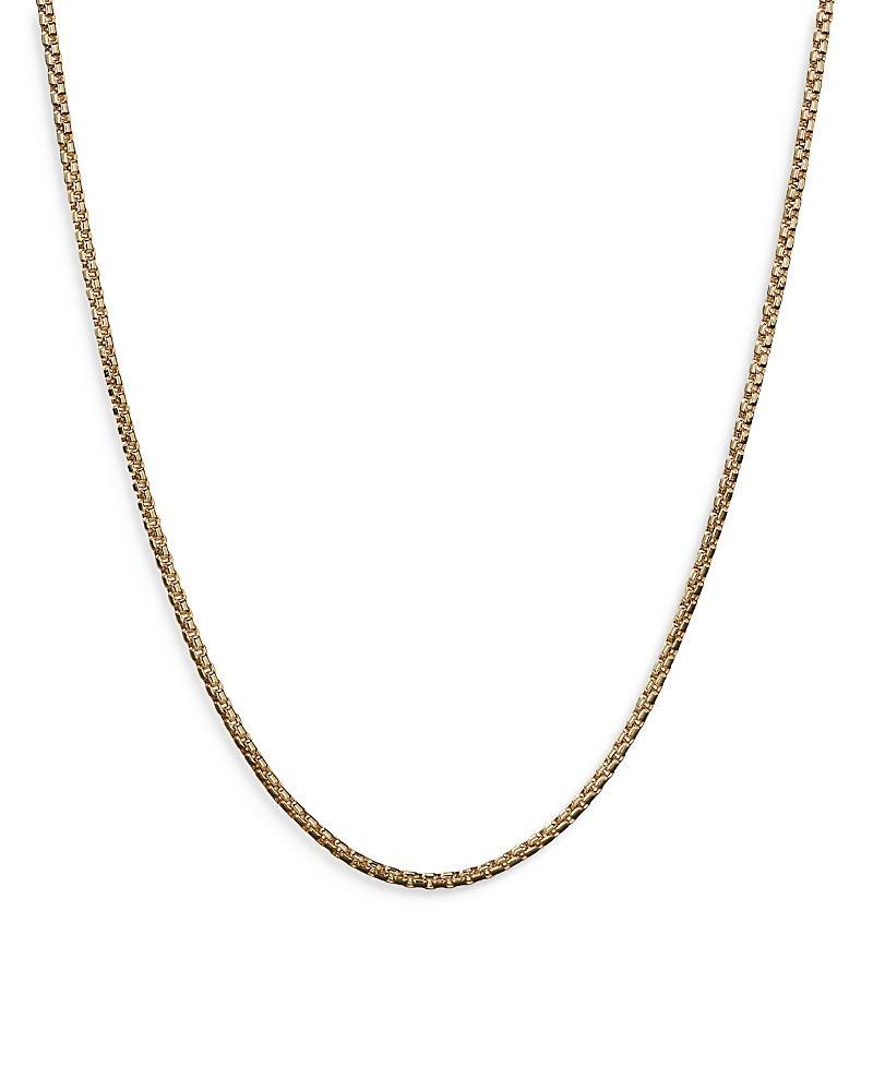 David Yurman Mens 18K Yellow Gold Box Chain Necklace, 26 Product Image