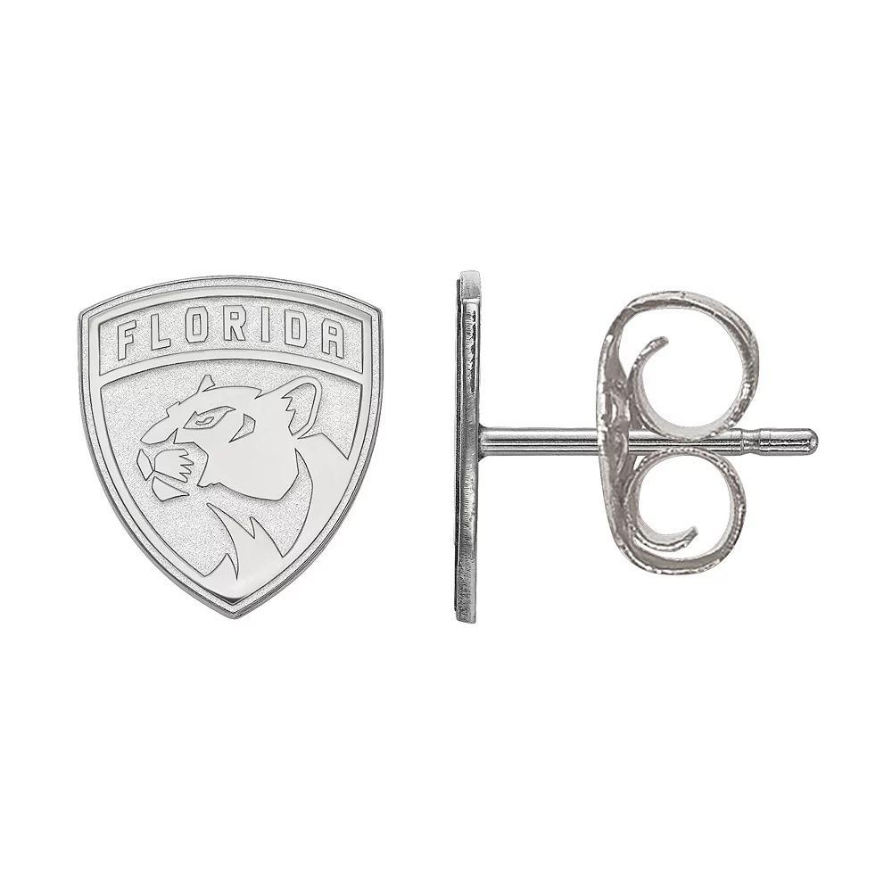 LogoArt Sterling Silver Florida Panthers Mini Logo Stud Earrings, Womens Product Image