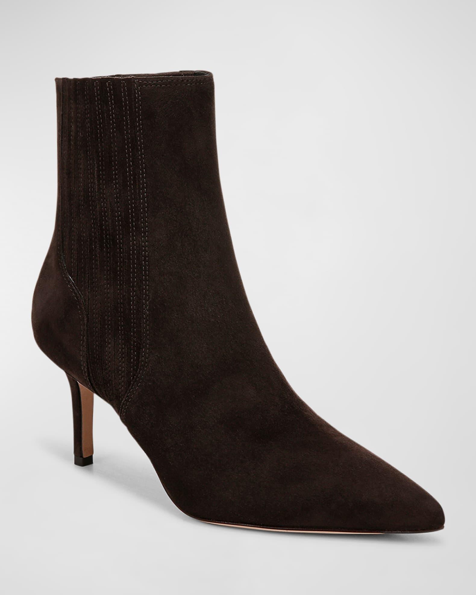 Lisa Suede Stiletto Ankle Booties Product Image