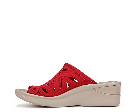 LifeStride Susie Wedge Slide Sandals, Women's, Size: 6, Red Red Product Image