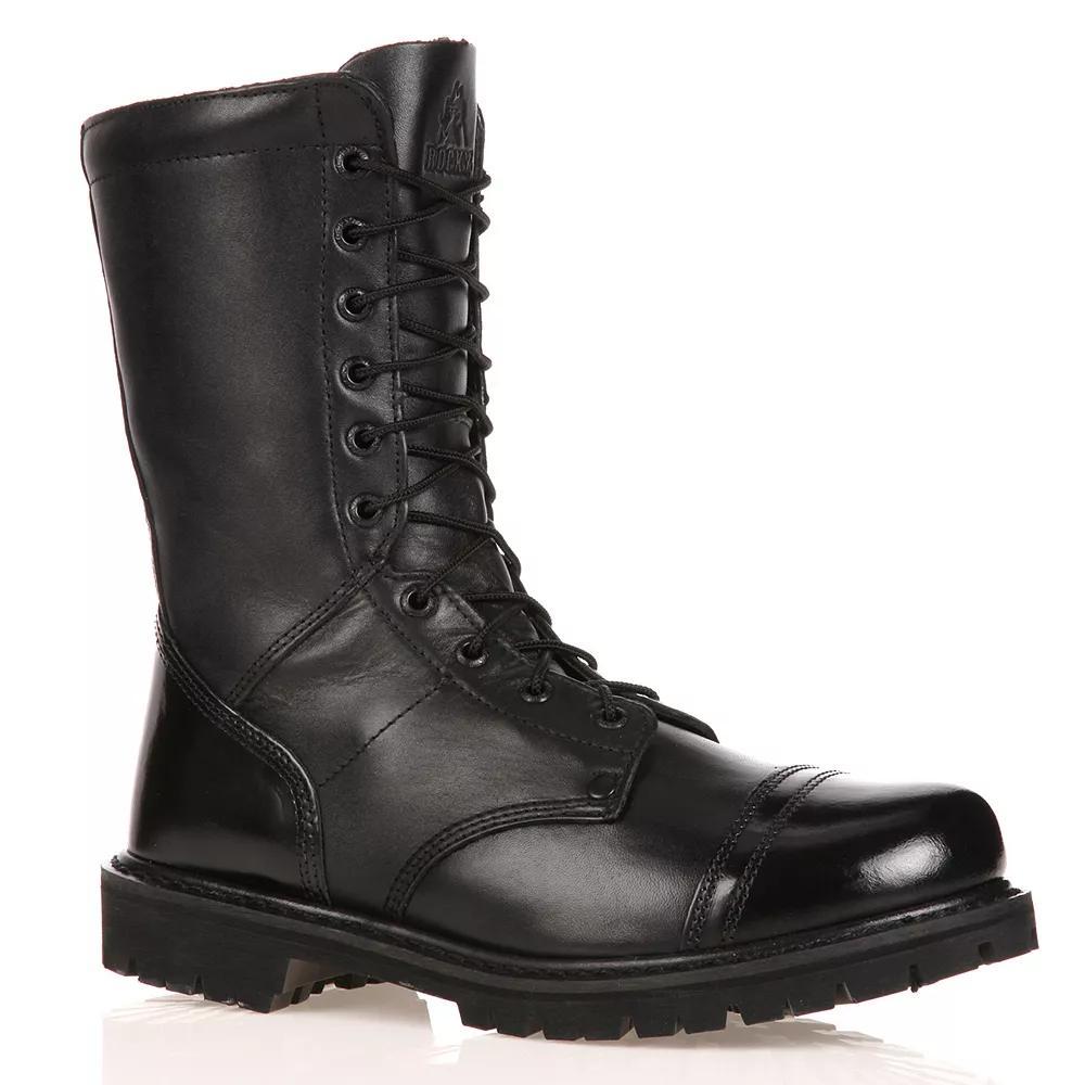Rocky 10-in. Side-Zip Men's Jump Boots, Size: 8.5 Medium, Black Product Image