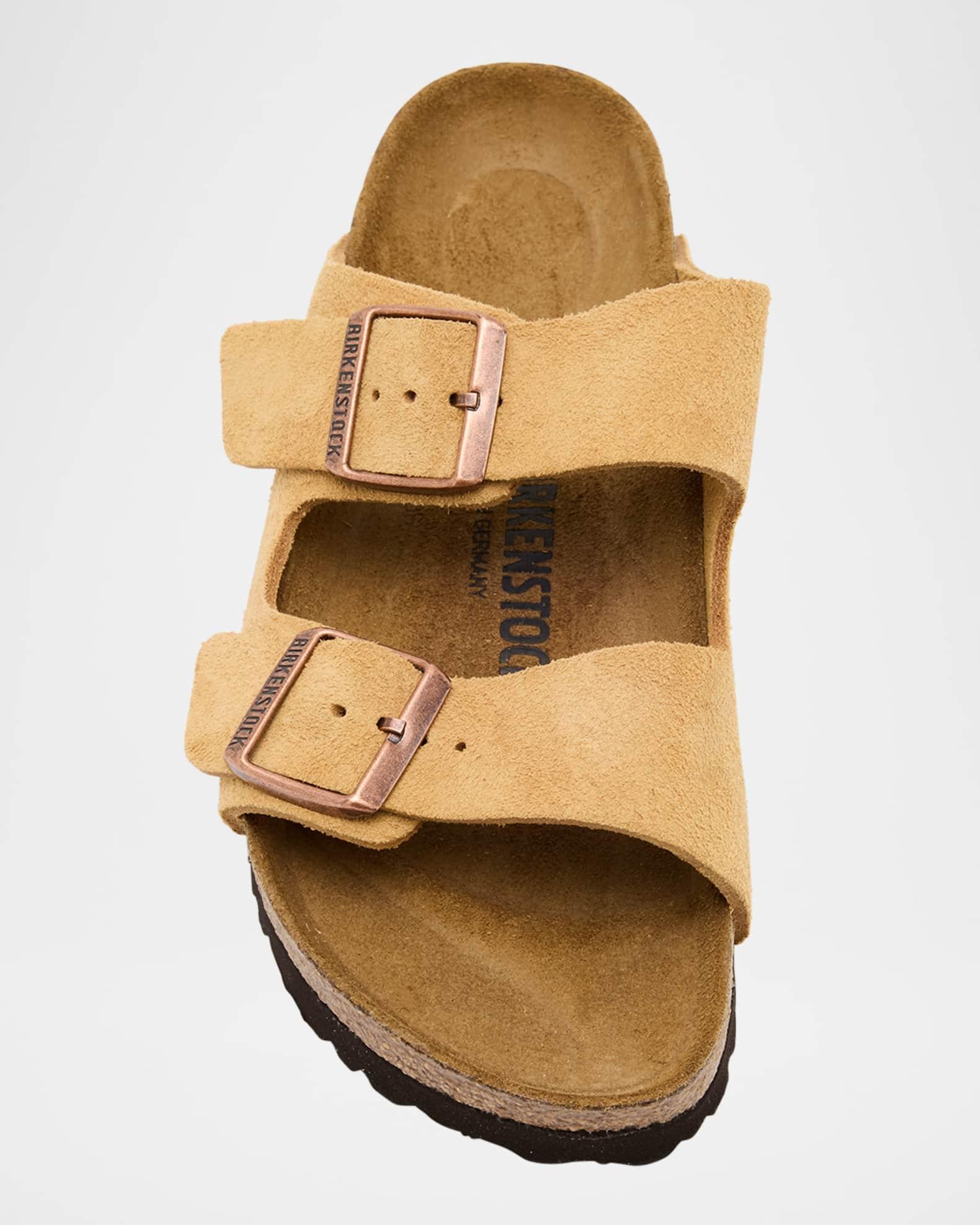 Arizona Suede Dual-Buckle Slide Sandals Product Image