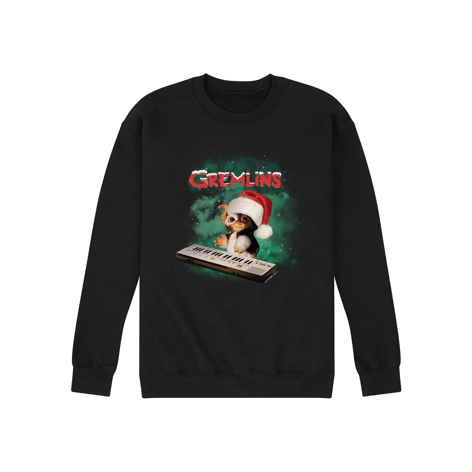 Mens Gremlins Gizmo Holiday Fleece Sweatshirt Product Image