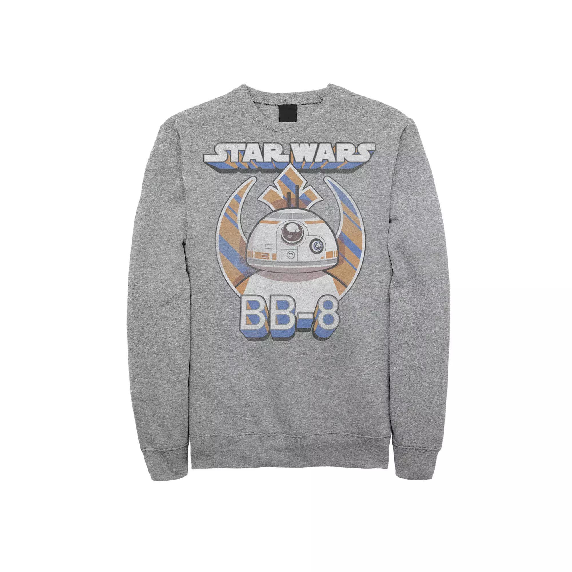 Men's Star Wars: The Force Awakens BB-8 Sweatshirt, Size: Medium, Athletic Grey Product Image