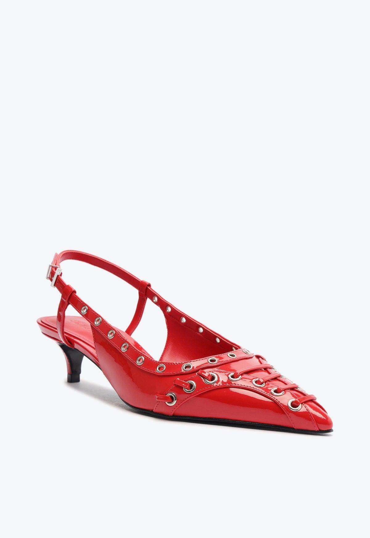Ruth Mid Patent Leather Pump Female Product Image
