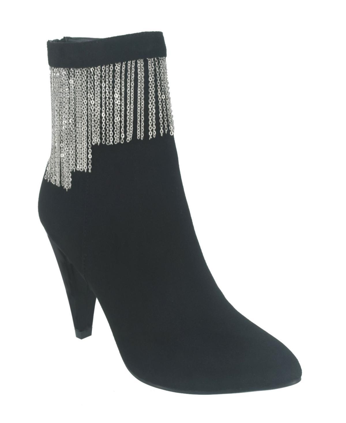 Impo Toledo II Chain Fringe Women's Ankle Boots, Size: 7.5, Black Product Image