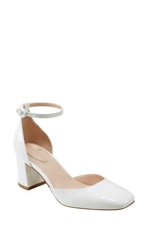 Bandolino Womens Lets Add Square Toe Block Heel Ankle Strap Pumps Product Image