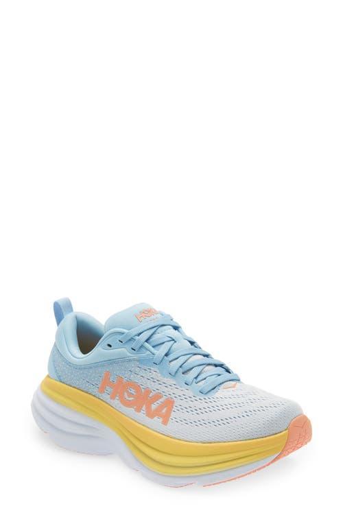 Hoka Women's Bondi 8 White) Women's Shoes Product Image