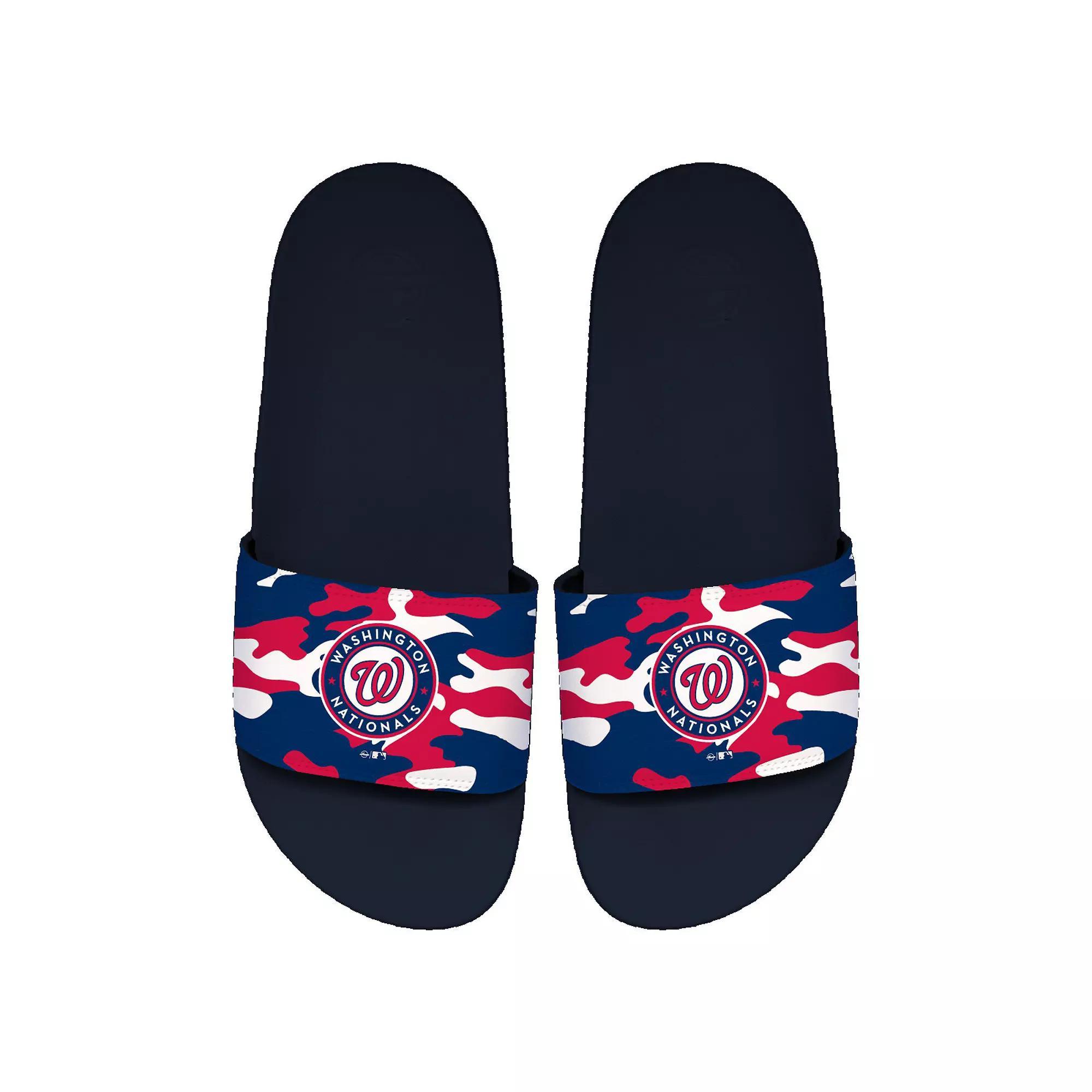 Mens ISlide Washington Nationals Camo Motto Slide Sandals Blue Product Image