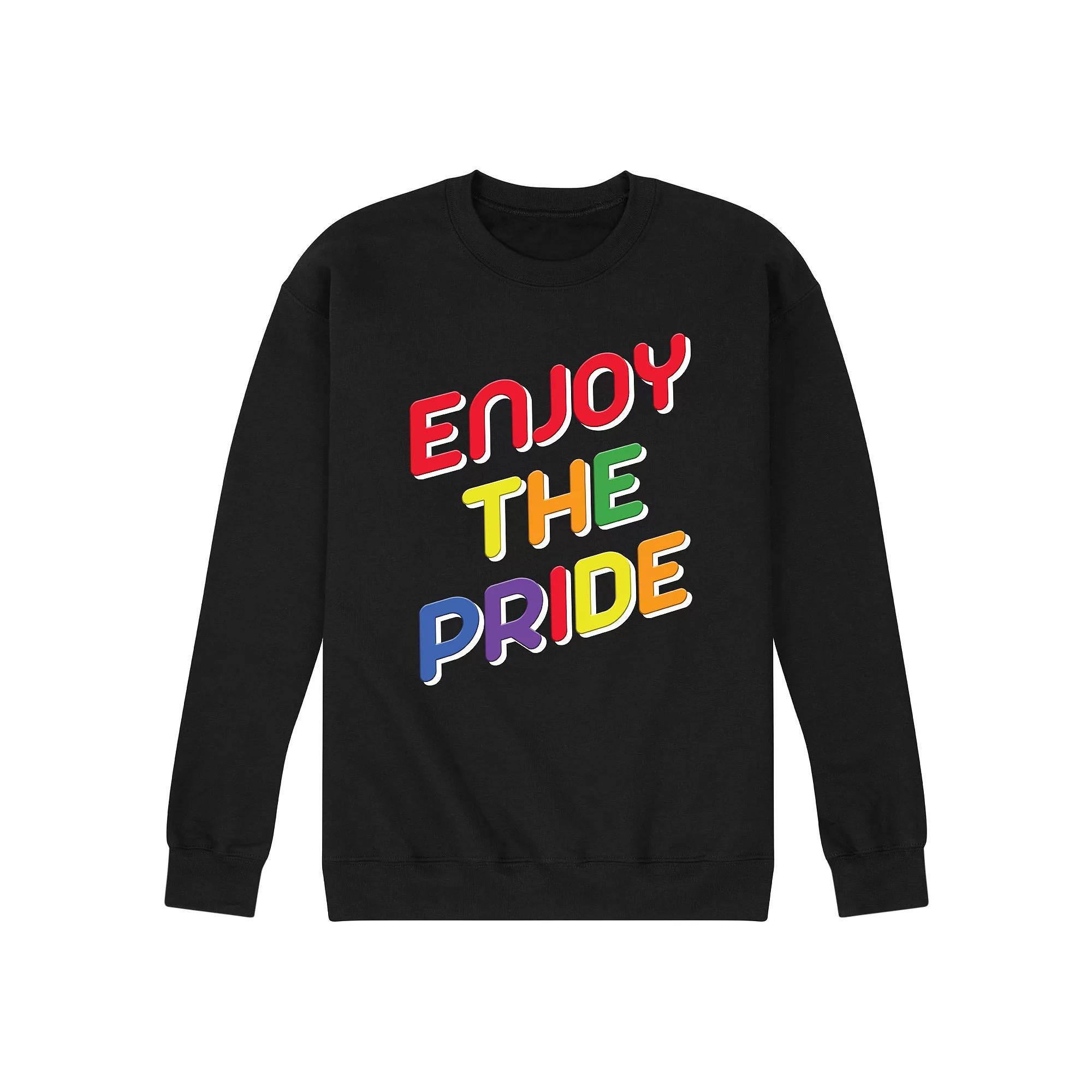 Mens Enjoy The Pride Fleece Sweatshirt Product Image
