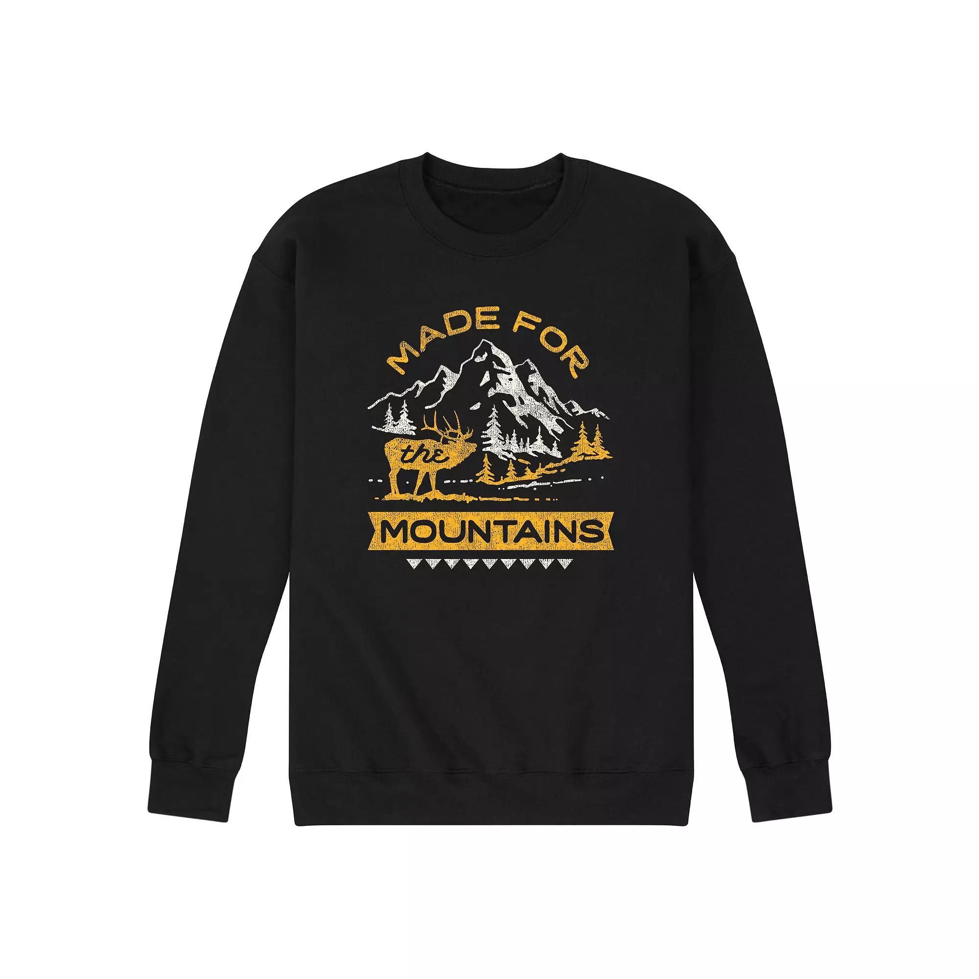 Mens Made for the Mountains Graphic Fleece Sweatshirt Product Image