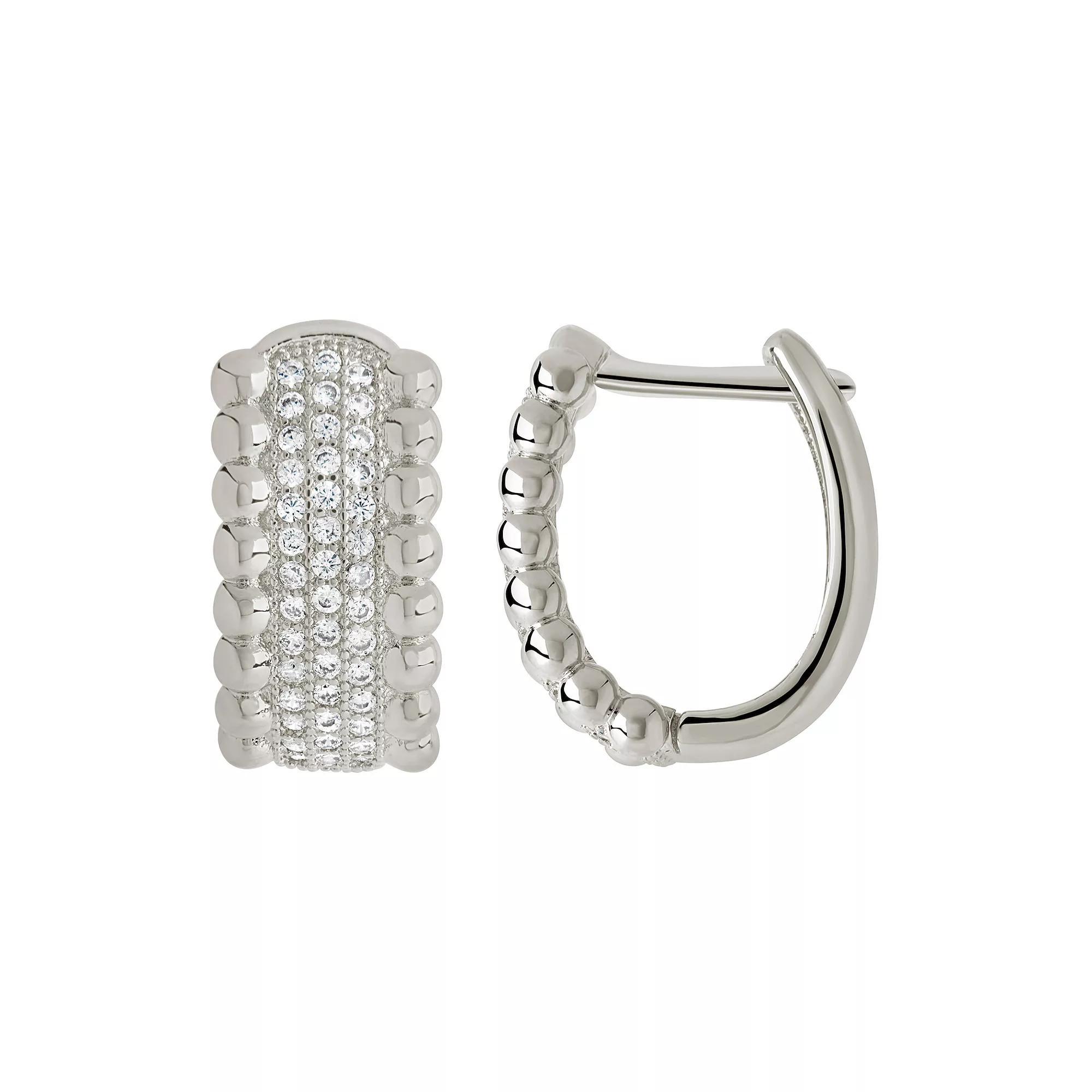 MC Collective Cubic Zirconia Ellerie Micro Hoop Earrings, Women's, Gold Tone Product Image