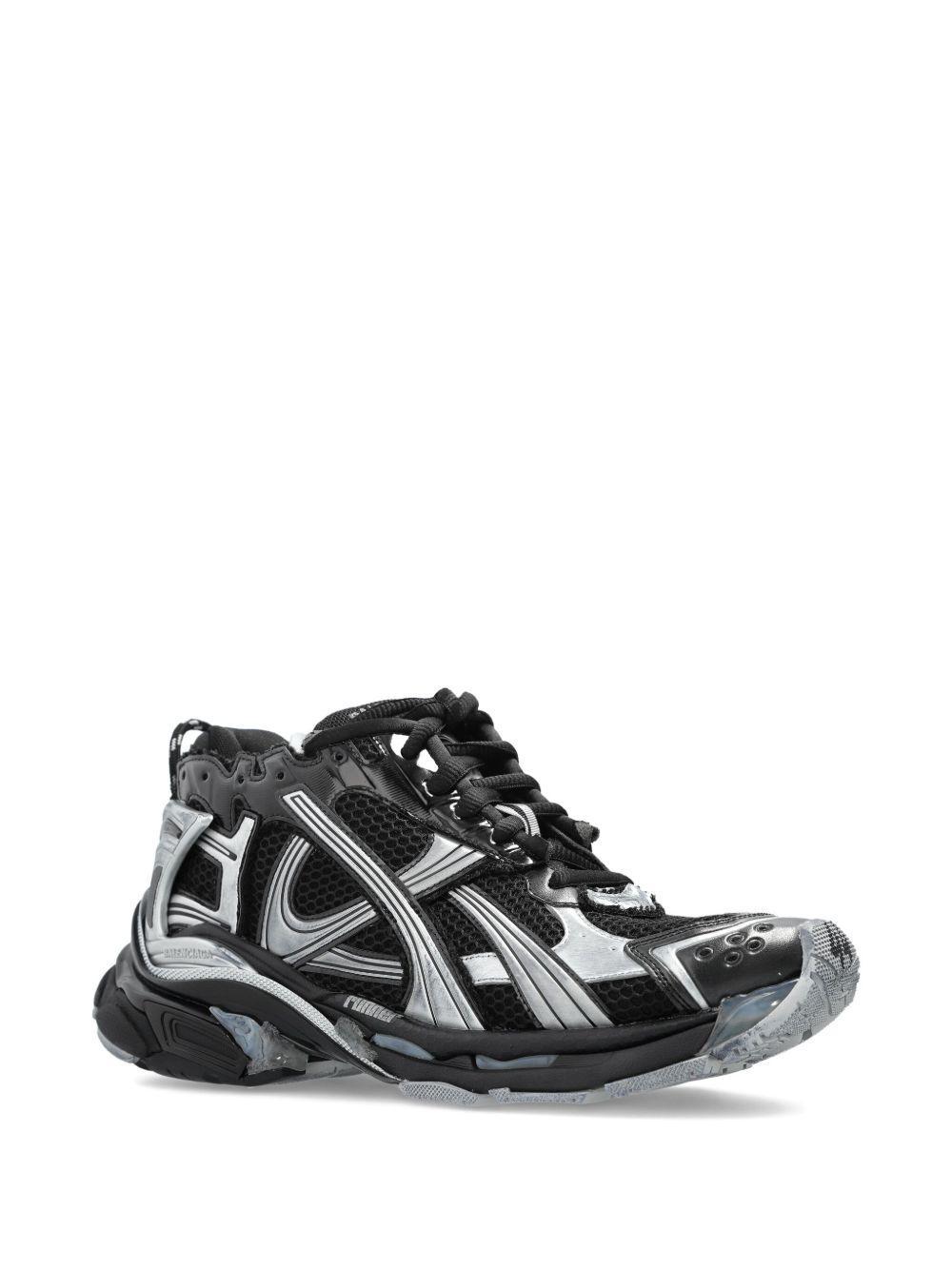 lace-up metallic trainers Product Image