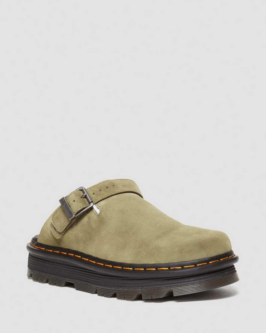 Dr. Martens Womens Zebzag Suede Slingback Mule Sandals Product Image