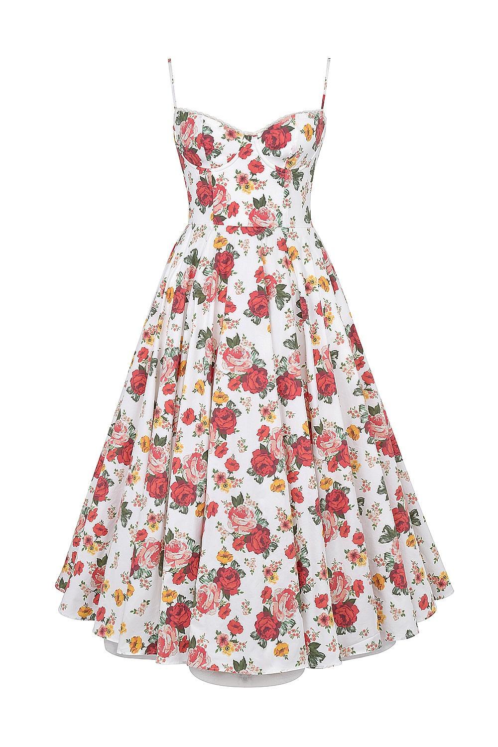 Minimoiselle  italian rose print tulle mini dress Product Image
