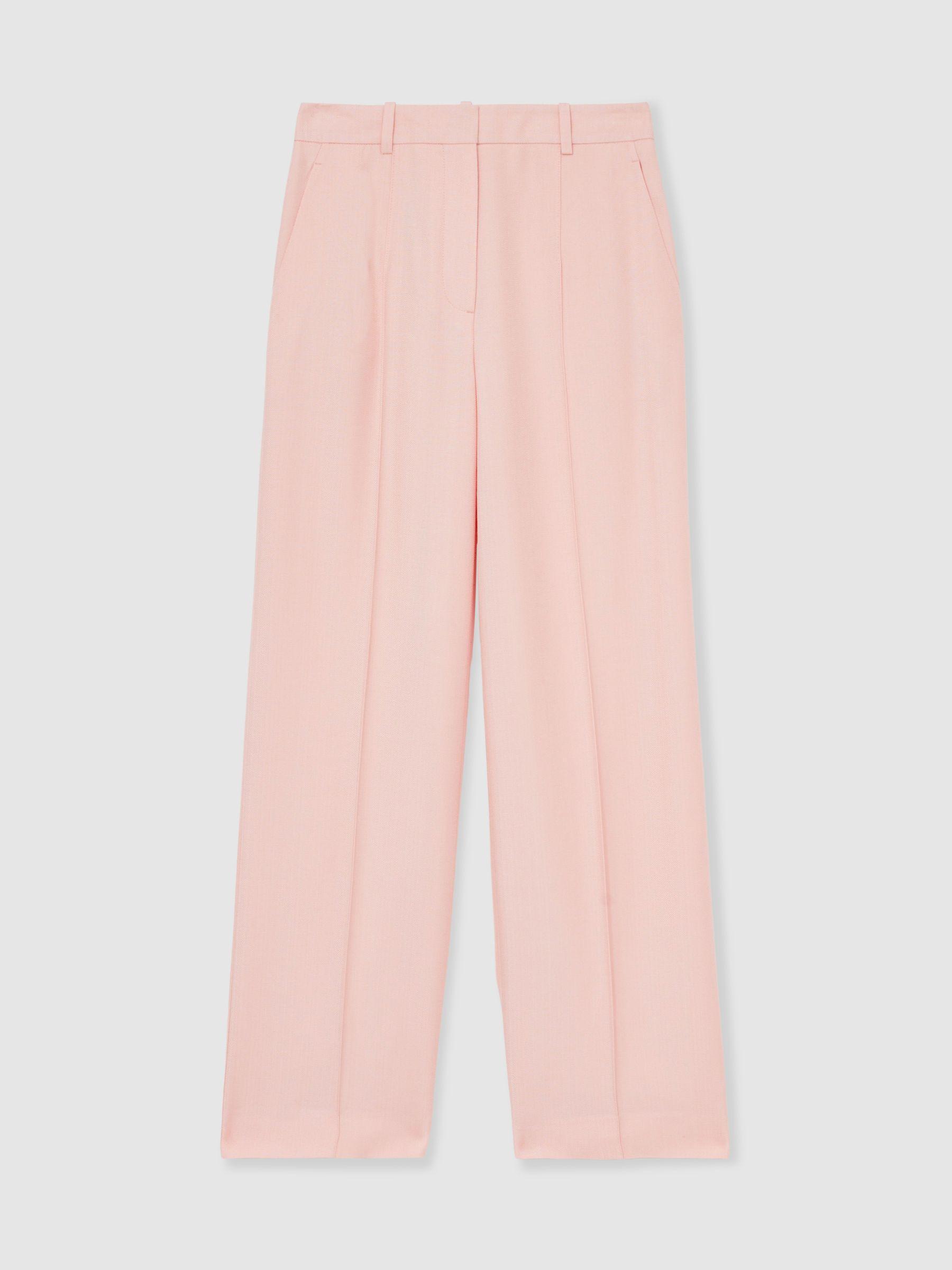 Petite Stretch-Cotton Wide-Leg Jeans in Light Blue Product Image