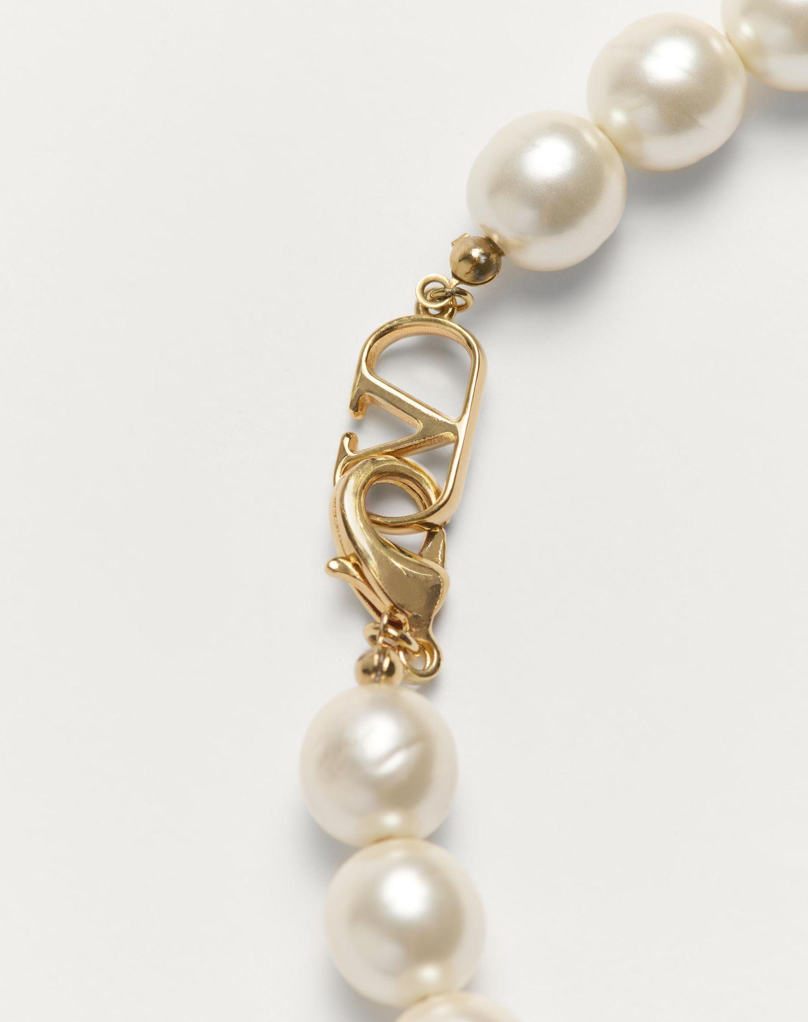 Coeur Royal Necklace In Metal, Enamel And Beads  Product Image
