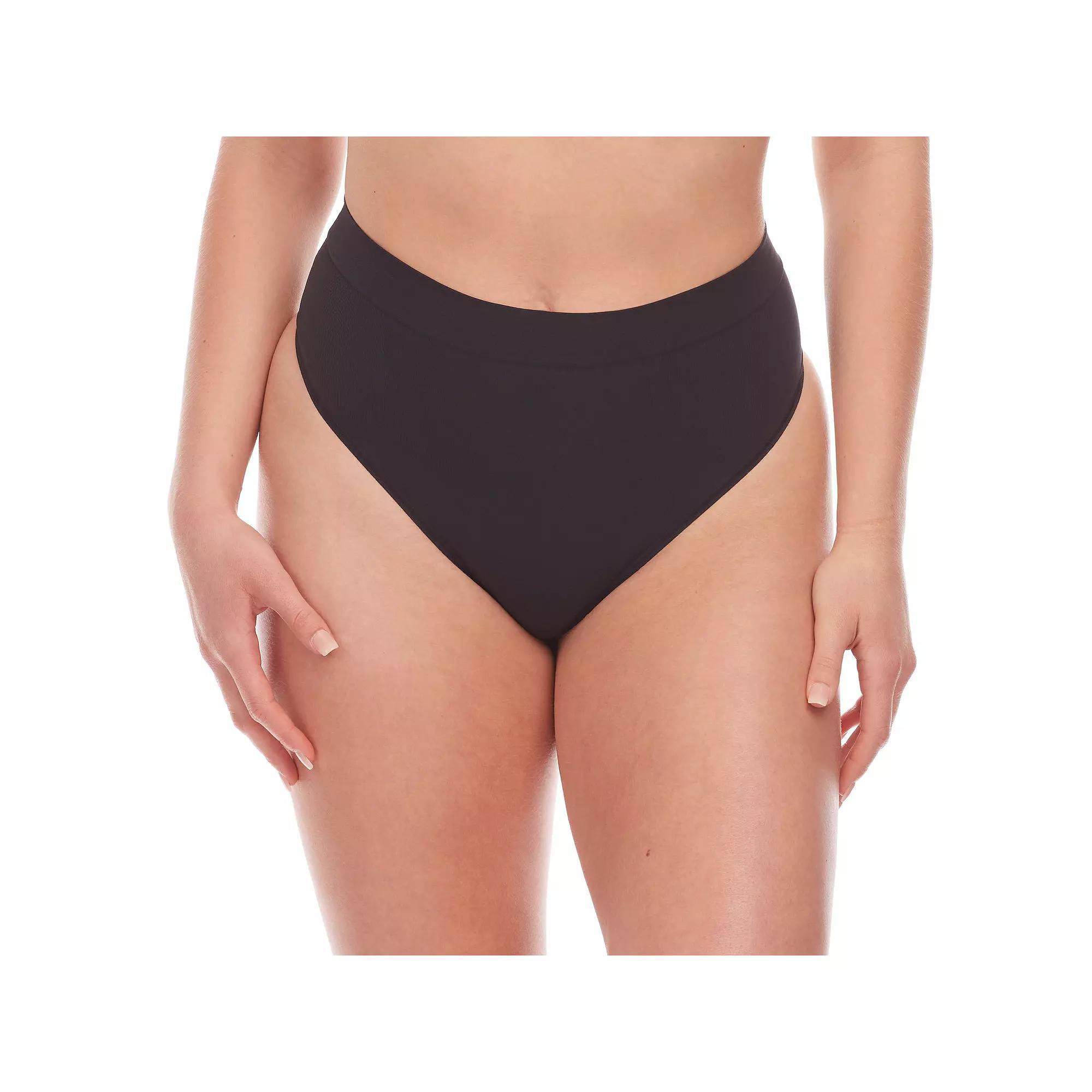 Women's RED HOT by SPANX® Firm Control Shapewear All-Around Smoothers Shaping Thong 10572R, Size: 1XL, Very Black Product Image