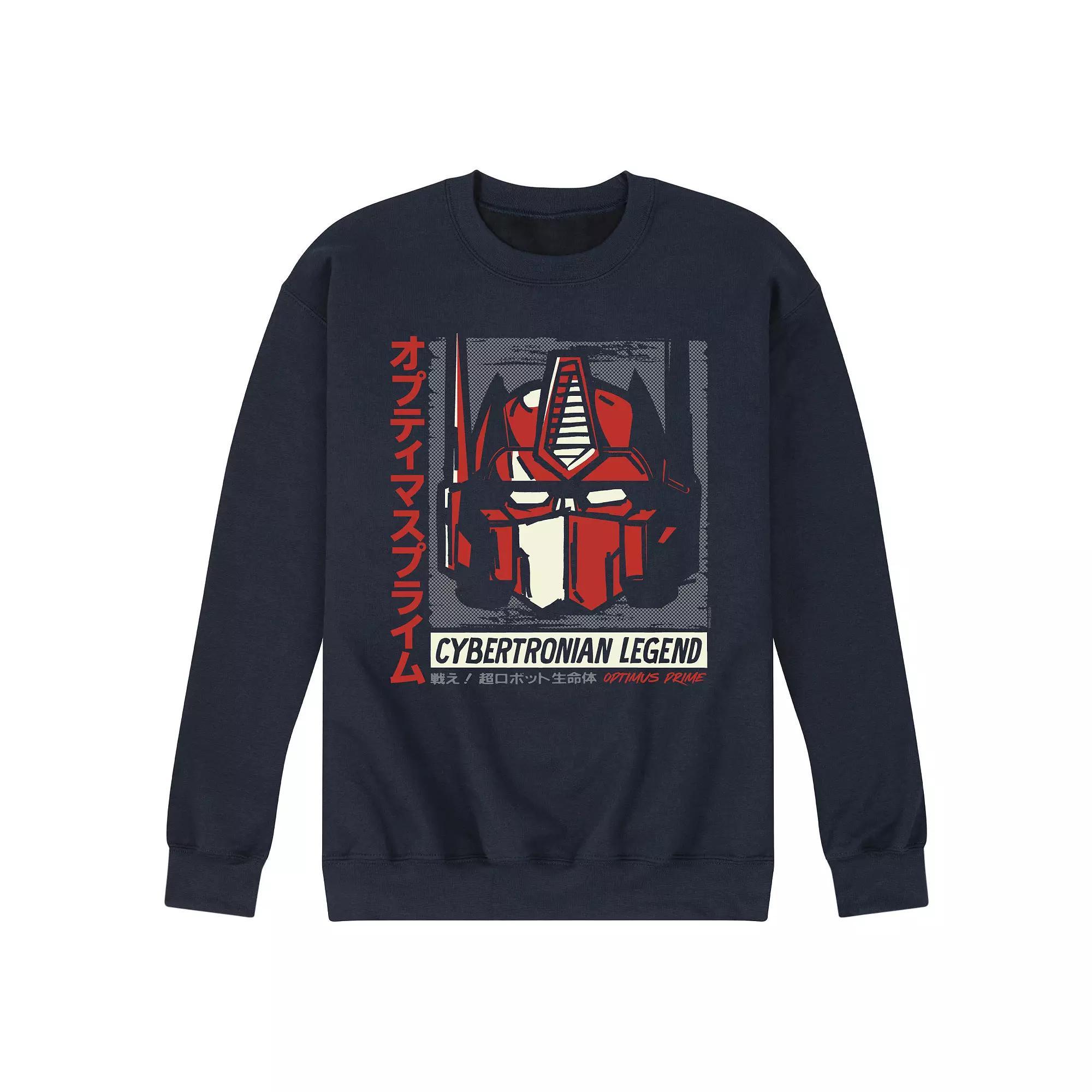 Mens Transformers Optimus Fleece Sweatshirt Product Image