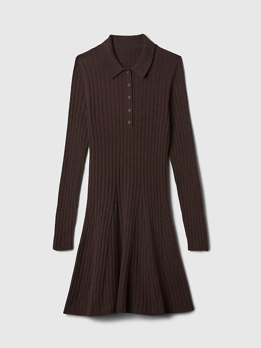 CashSoft Polo Sweater Mini Dress Product Image