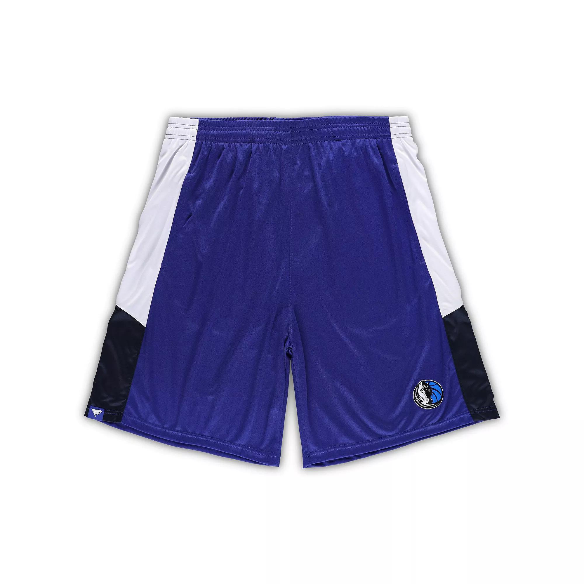 Men's Fanatics Branded Blue Dallas Mavericks Big & Tall Champion Rush Practice Shorts, Size: 3XB Product Image