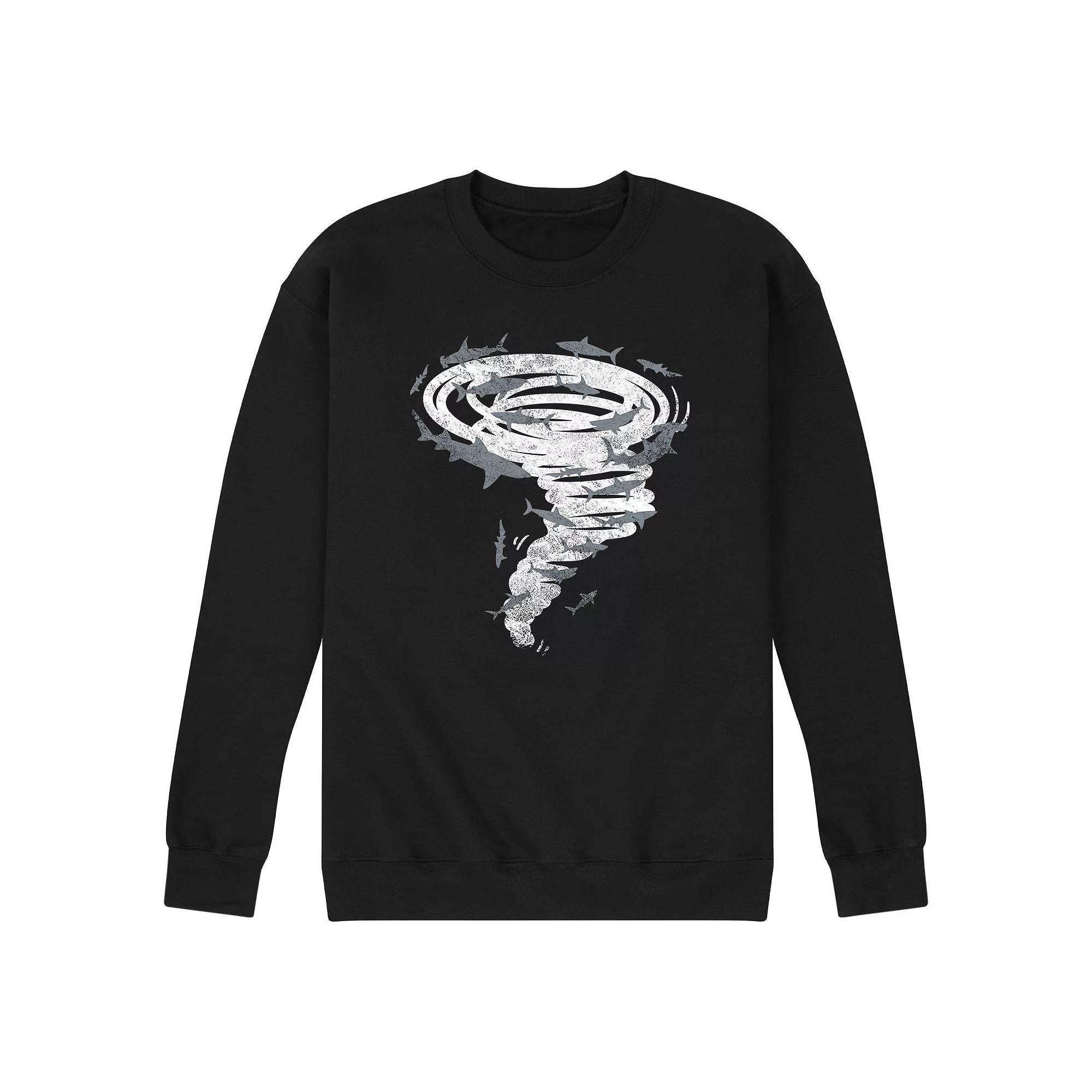 Mens Shark In Tornado Sweatshirt Product Image