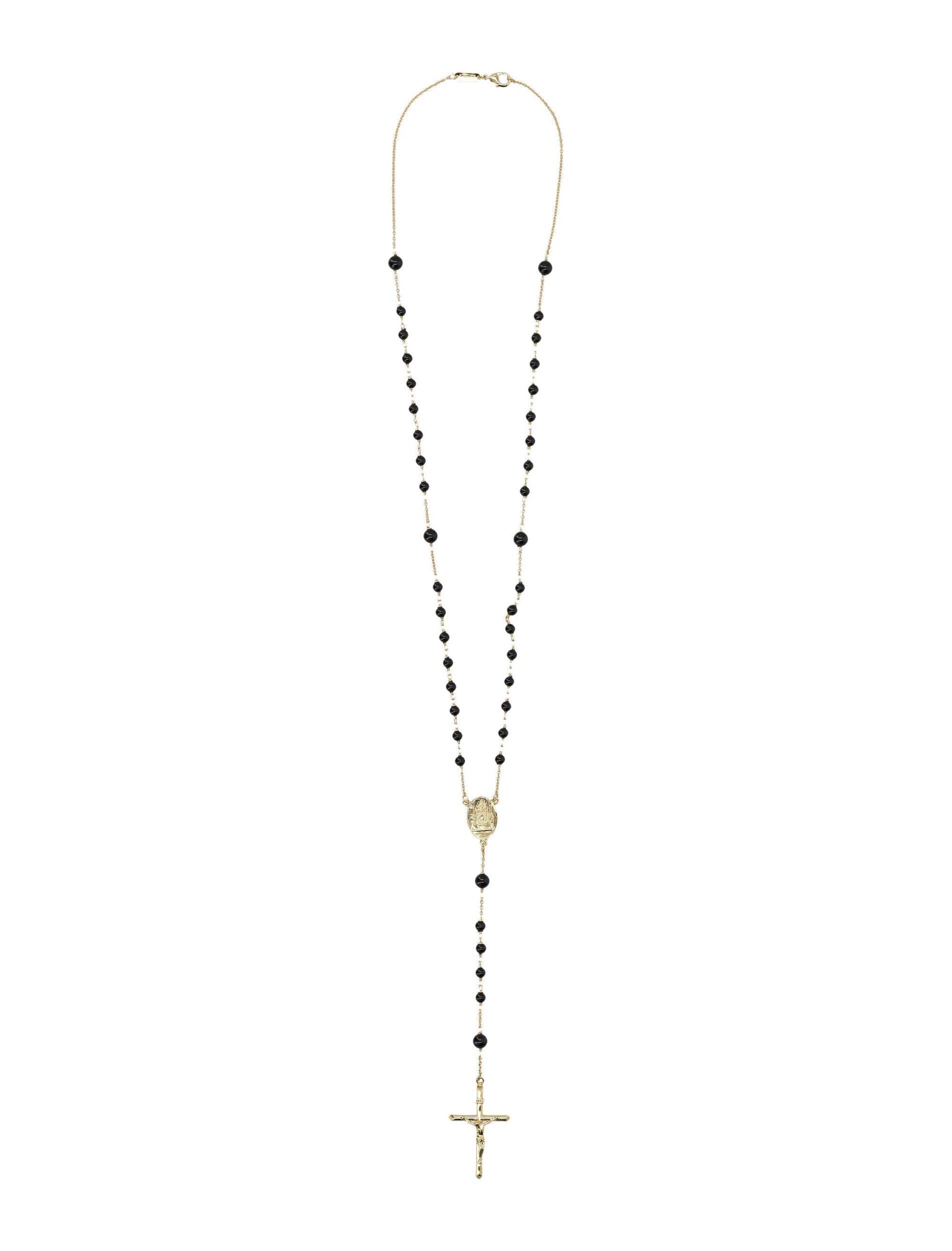 DOLCE & GABBANA Rosary Necklace In Gold Product Image