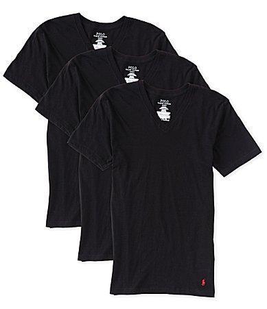 Polo Ralph Lauren Classic Fit V-Neck Undershirt, Pack of 3 Product Image