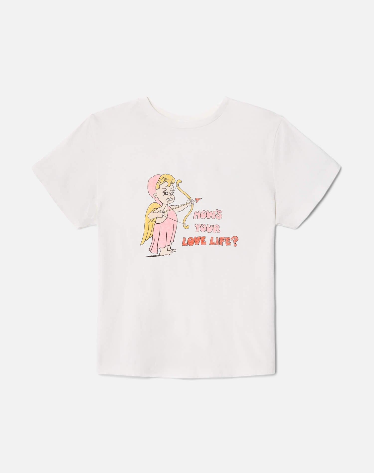 Classic "Love Life" Tee - Vintage White Product Image