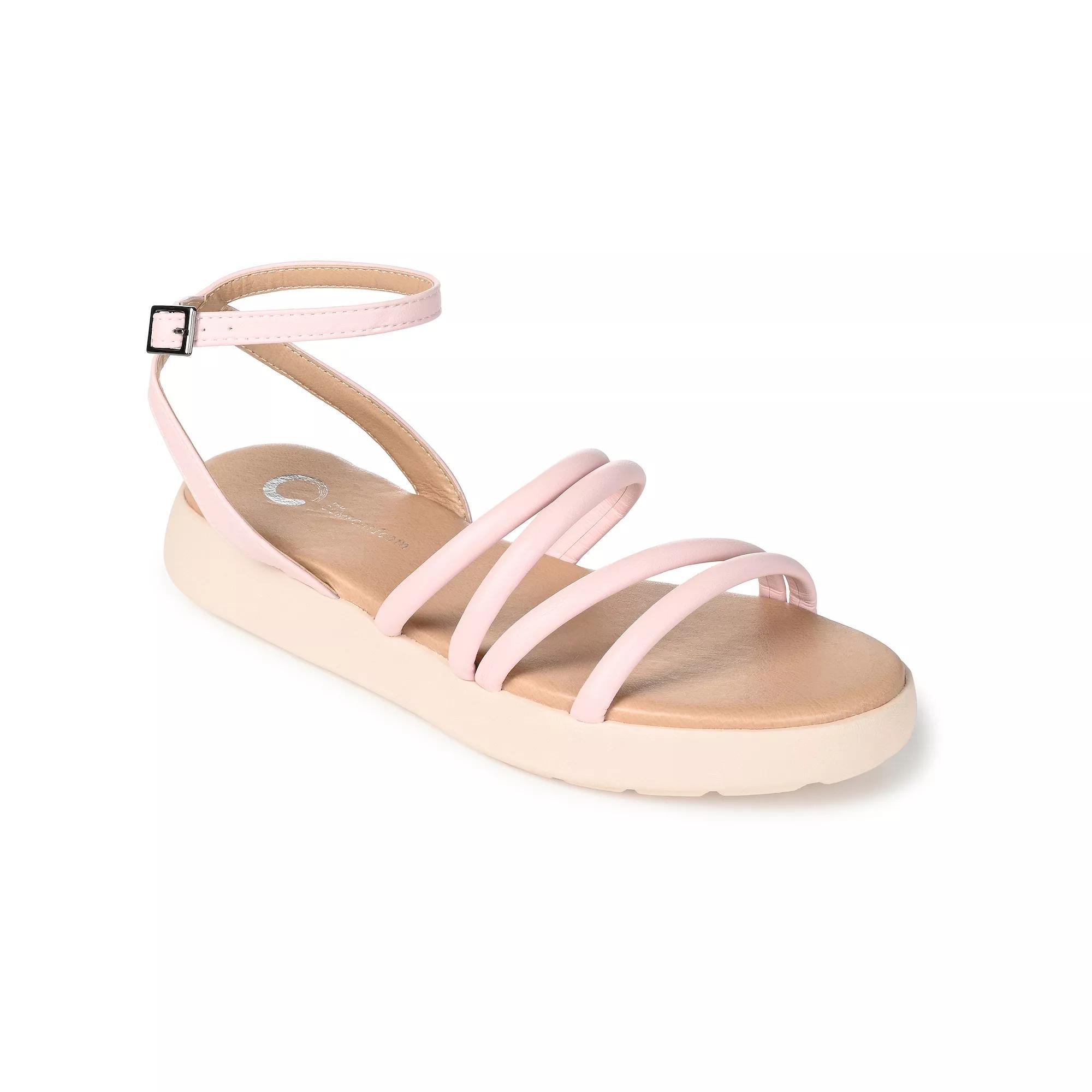 Journee Palomma Tru Comfort Foam™ Women's Strappy Sandals, Size: 7.5, Purple Product Image