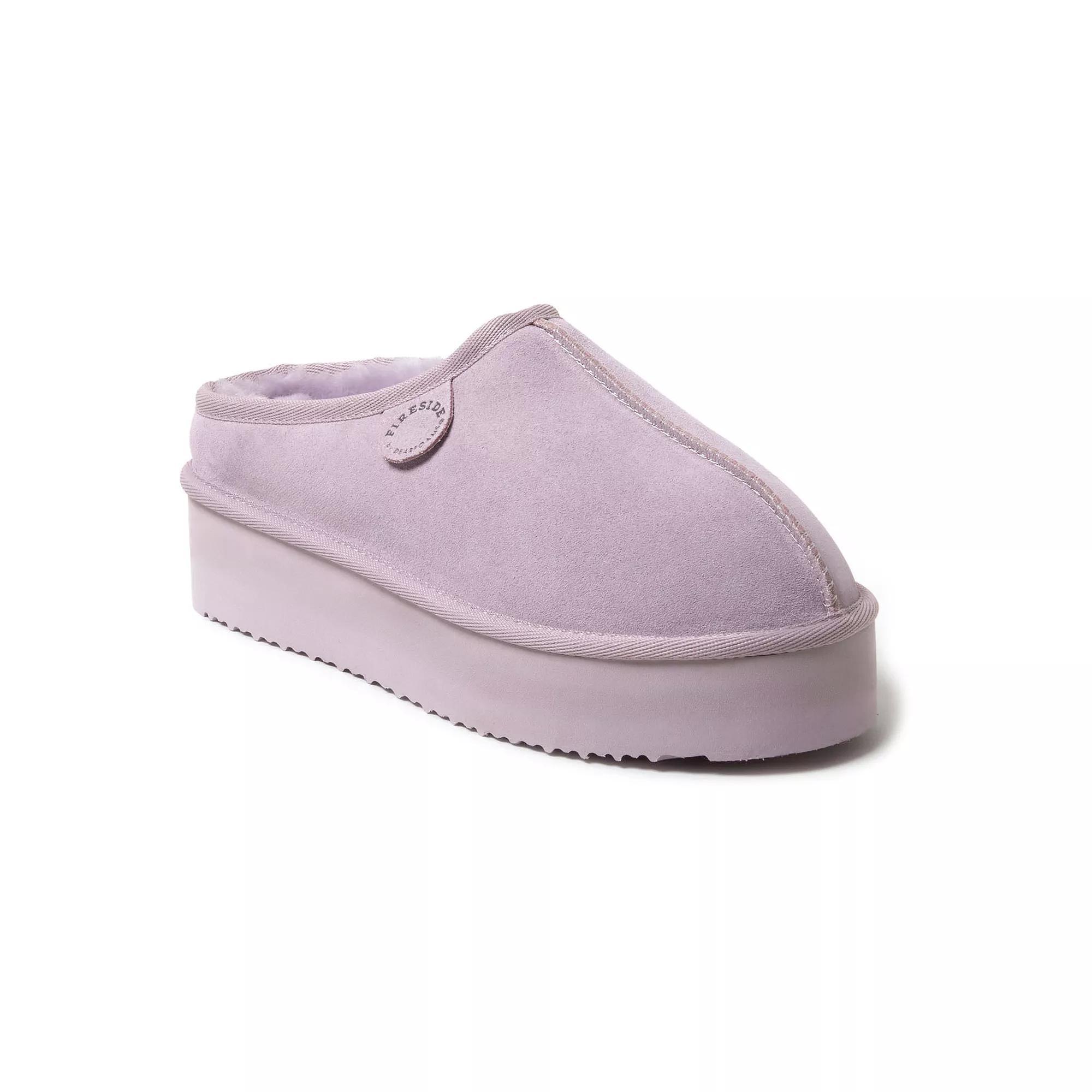 Fireside by Dearfoams Queenstown Women's Platform Clog Slippers, Size: 7, Black Product Image