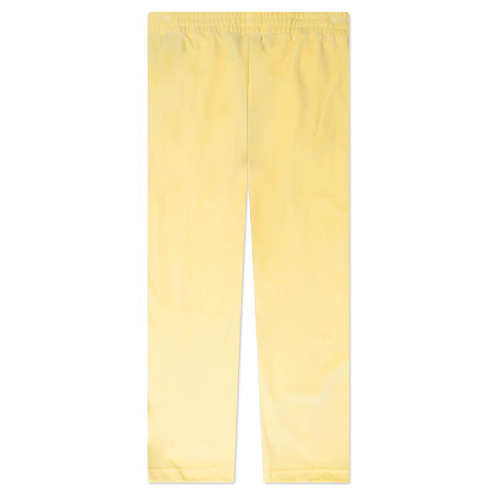Chenille Loose Track Pants - Yellow/Off White Male Product Image