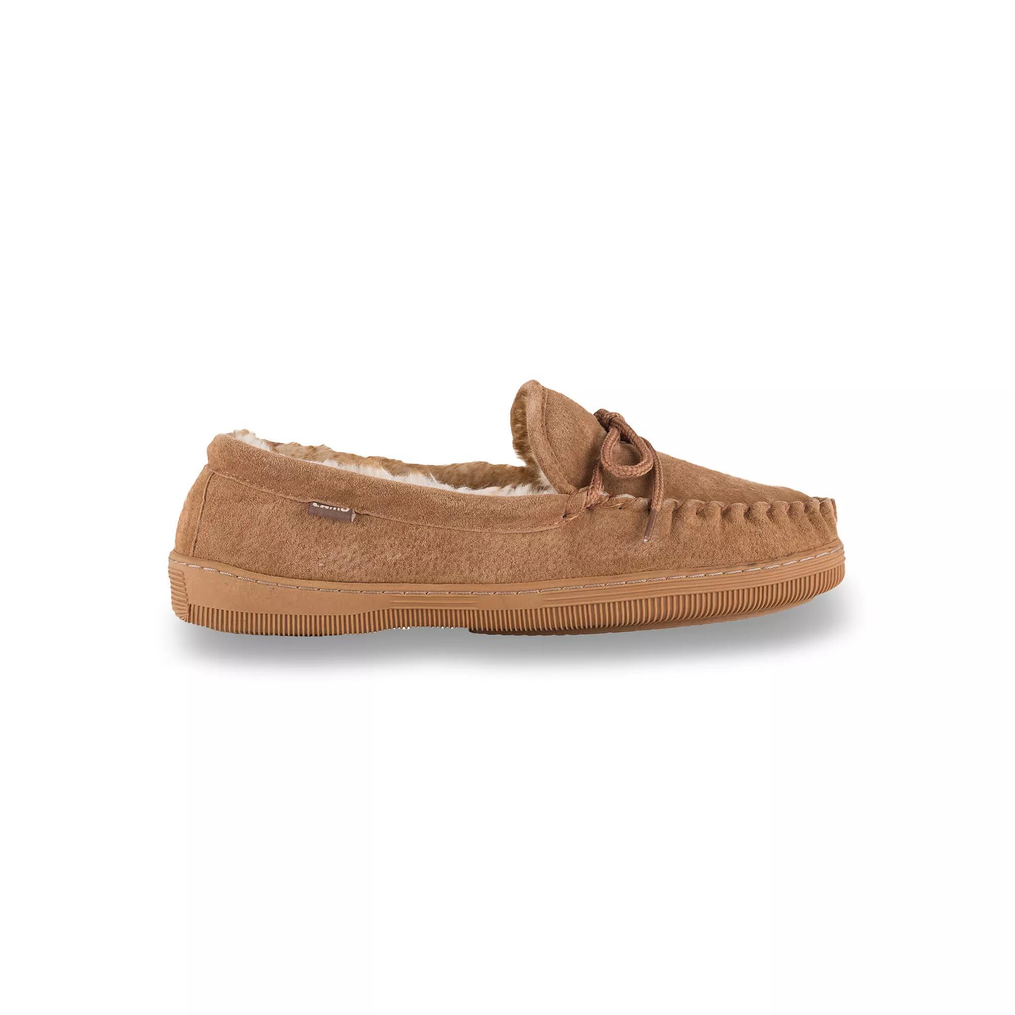 Mykos Men's Suede Moccasins, Size: 12 Medium, Black Product Image