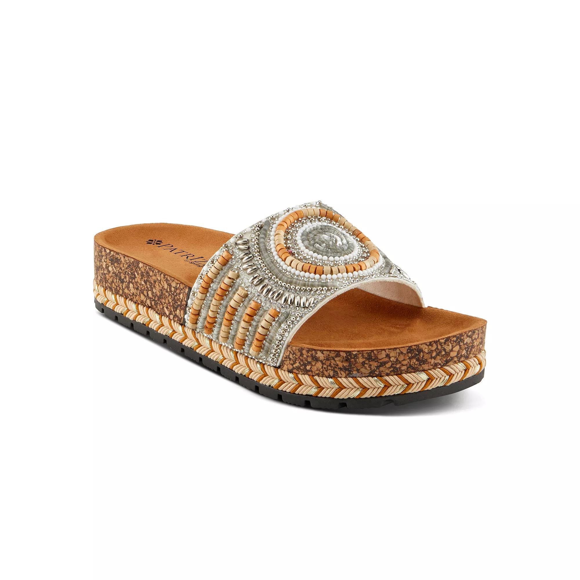 Patrizia Swirla Women's Beaded Slide Sandals, Size: 38, Grey Team Product Image