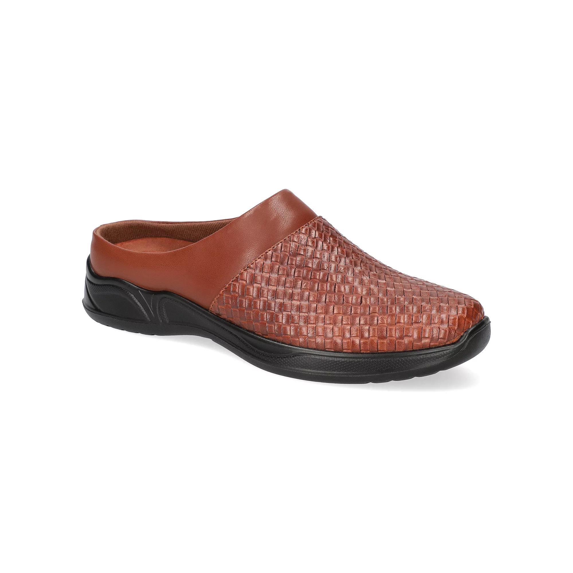 Easy Street Janalee Women's Tan Woven Embossed Comfort Mules, Size: 7.5 Product Image