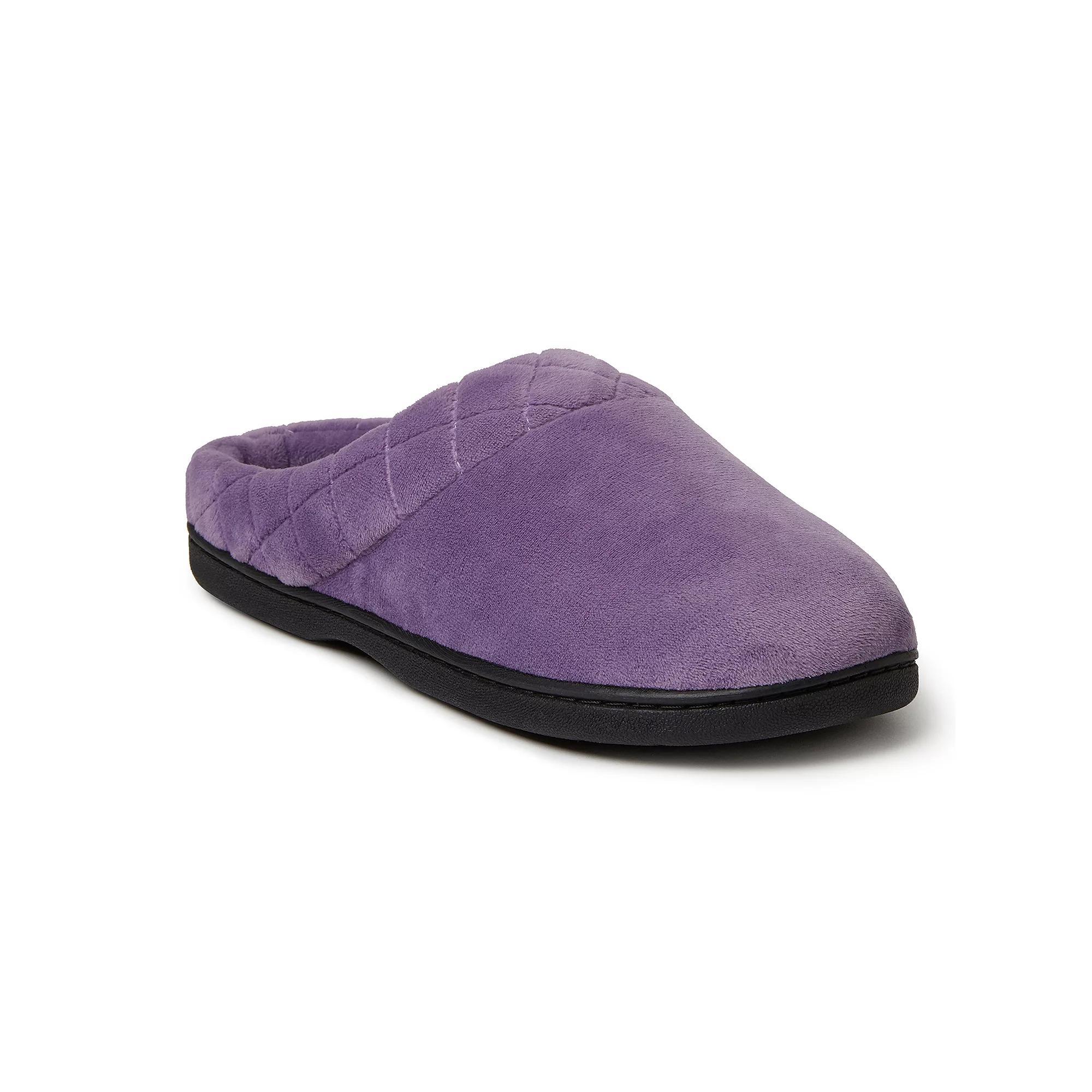 Dearfoams Darcy Velour Women's Clog Slippers, Size: Small, Dark Purple Product Image