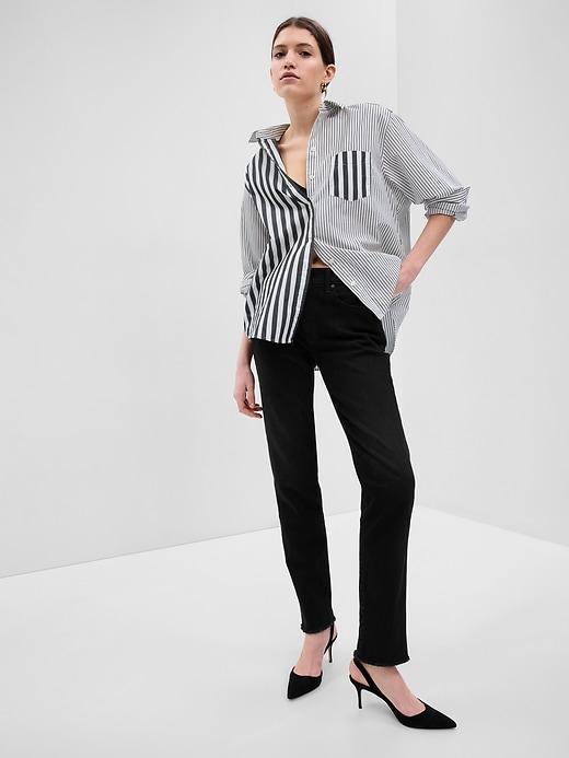 Mid Rise Girlfriend Jeans Product Image