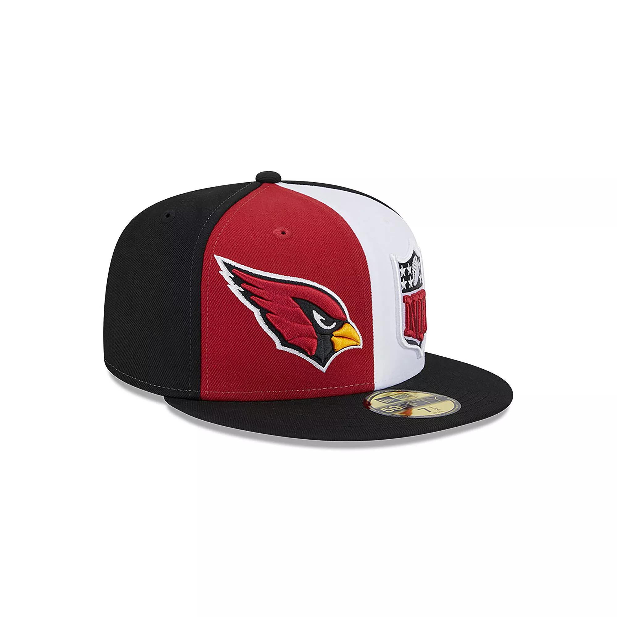 Men's New Era  Cardinal/Black Arizona Cardinals 2023 Sideline 59FIFTY Fitted Hat, Size: 7 7/8, Red Product Image