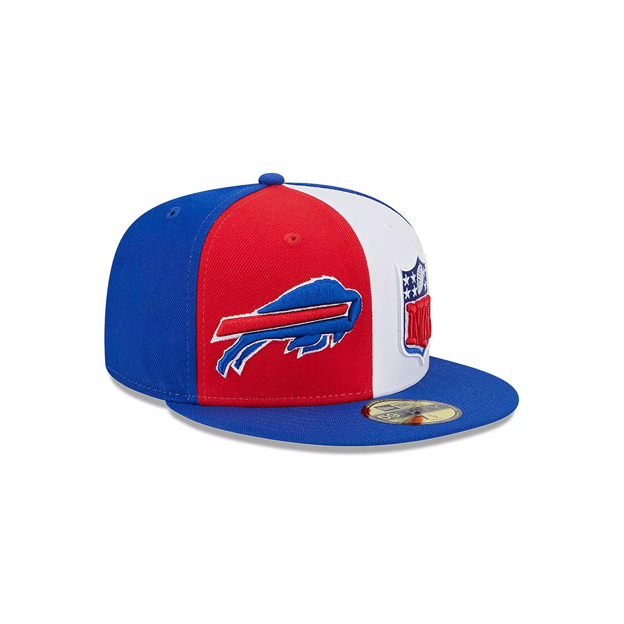 Men's New Era  Red/Royal Buffalo Bills 2023 Sideline 59FIFTY Fitted Hat, Size: 7 3/8 Product Image