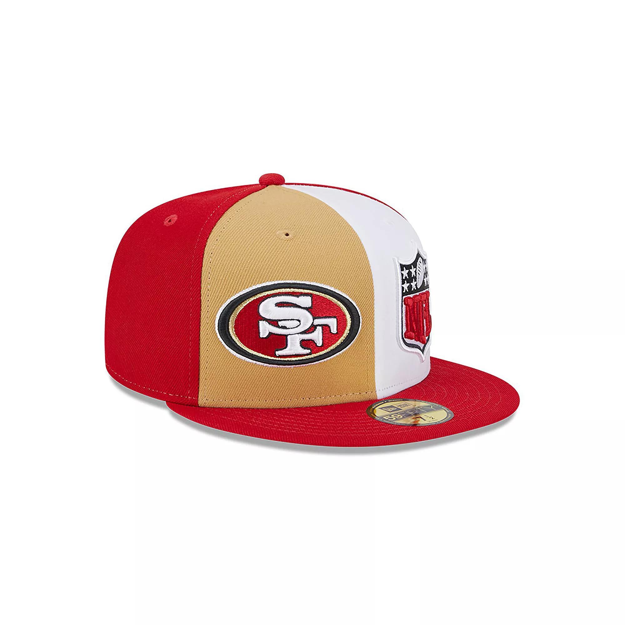 Men's New Era  Gold/Scarlet San Francisco 49ers 2023 Sideline 59FIFTY Fitted Hat, Size: 7 1/4 Product Image