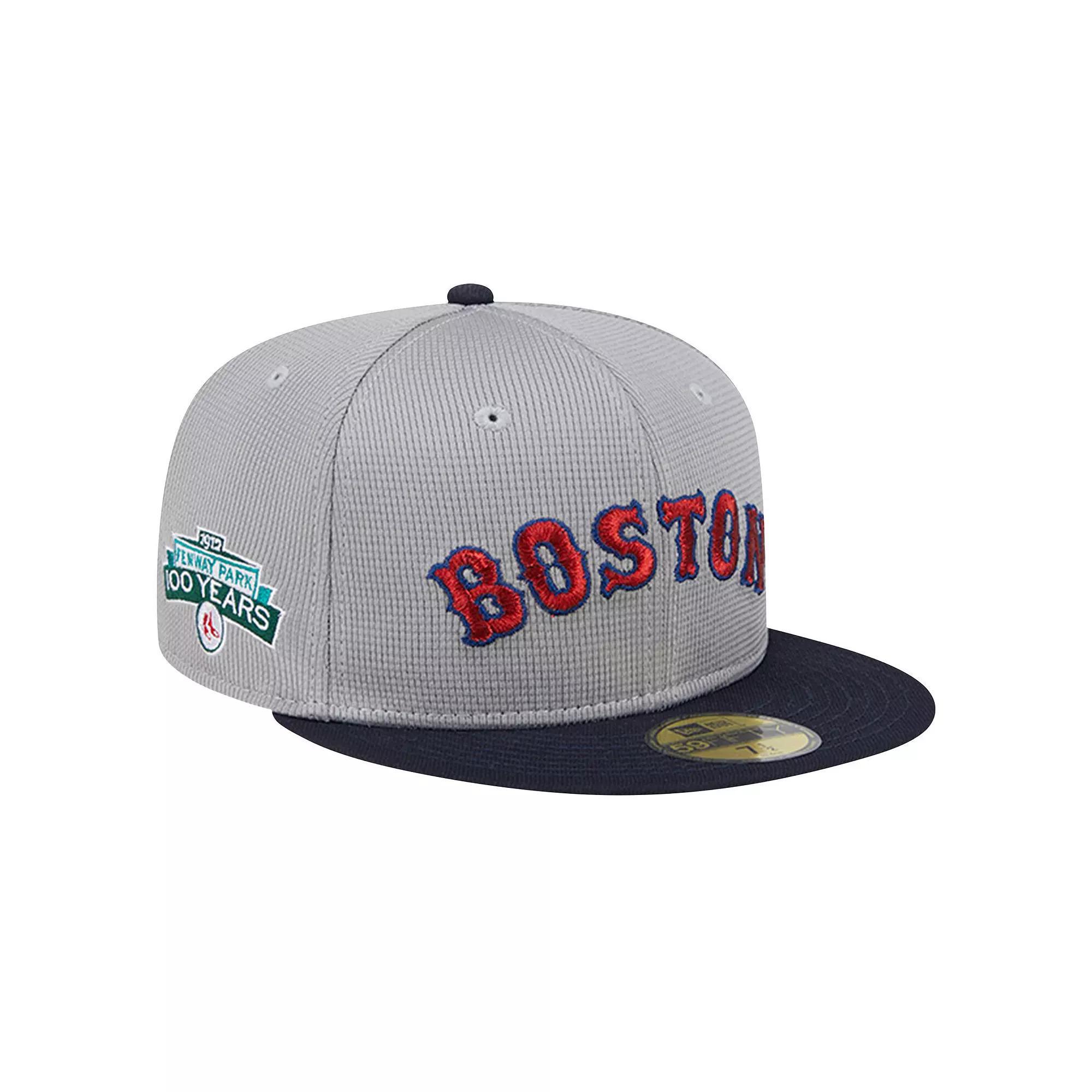 Men's New Era Gray Boston Red Sox Pivot Mesh 59FIFTY Fitted Hat, Size: 7 1/4, Grey Product Image