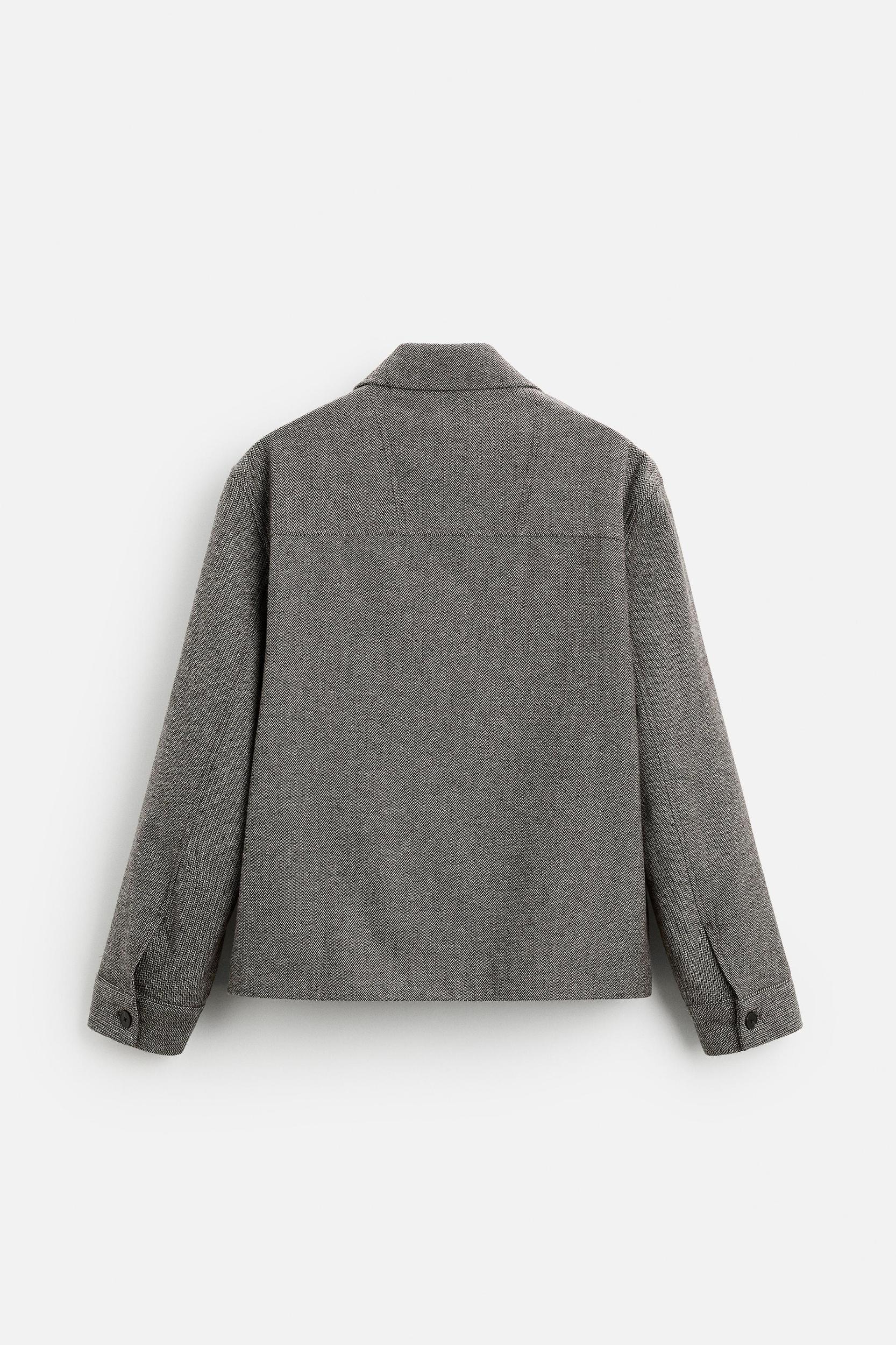 HERRINGBONE OVERSHIRT Product Image