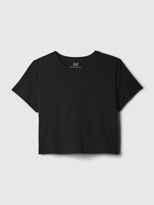 Organic Cotton Vintage Shrunken Cropped T-Shirt Product Image