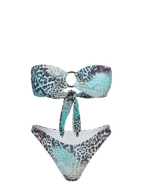 Gonzalez High Cut Bikini Bottoms Leopard Product Image