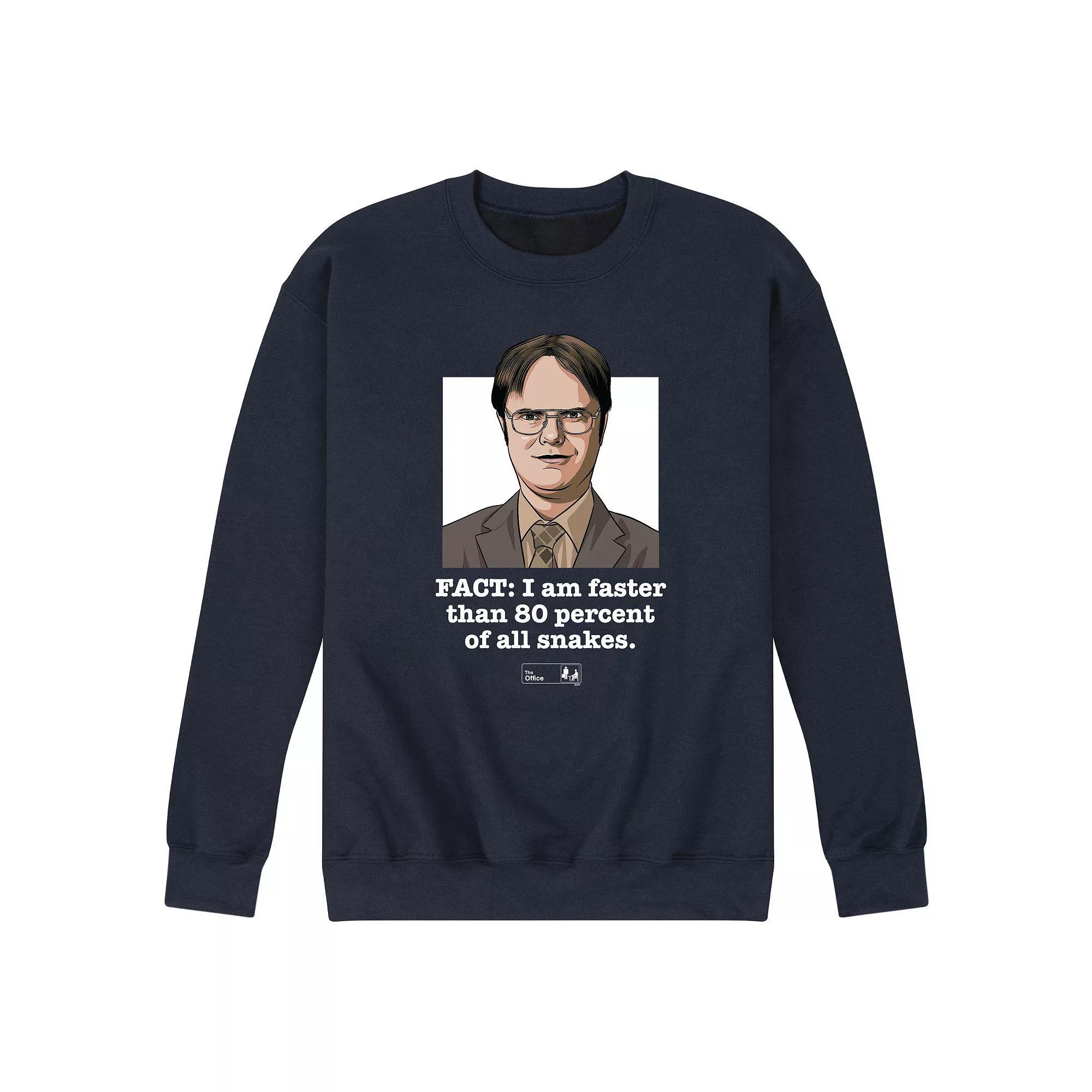 Mens The Office Dwight Fact Faster Graphic Tee Blue Product Image